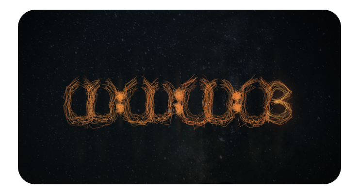 Click to open '3 body problem countdown' experient Two blurred UI elements